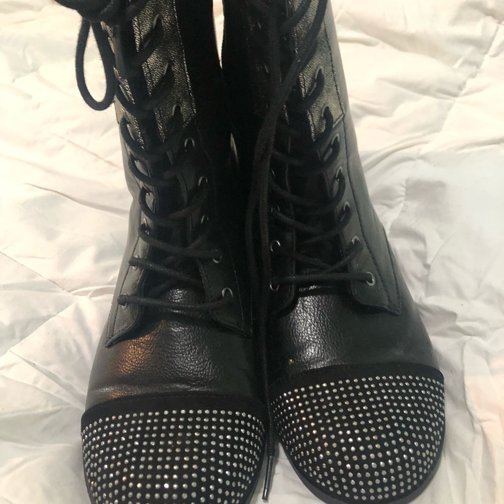 Black ankle boots
